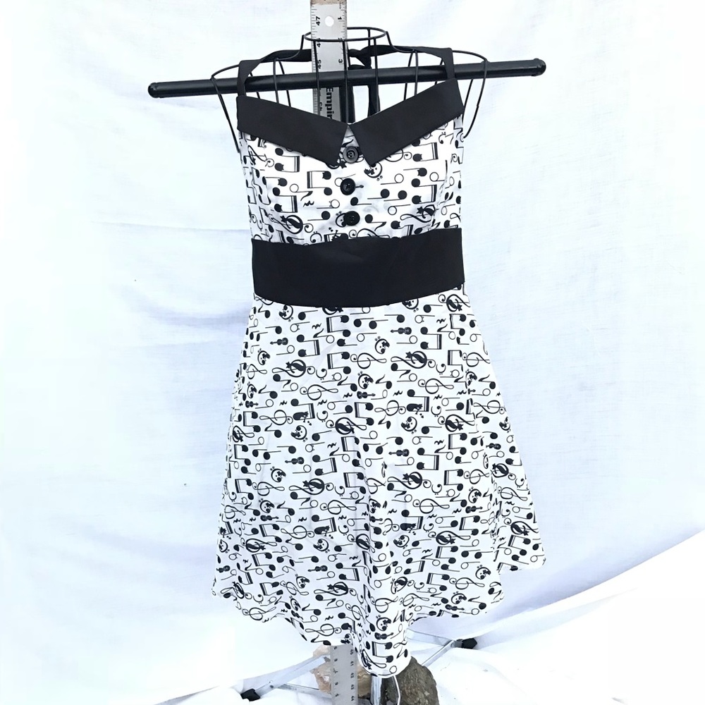 Music note halter top dress